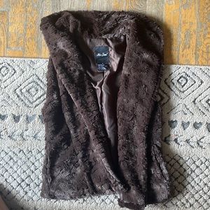 Faux fur vest